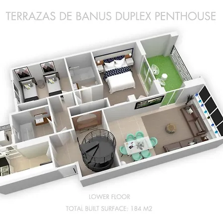 Vacation I Terrazas De Banus, Romantic, Jacuzzi, Pet-friendly, Cosy Duplex Penthouse, 2min Walk To Marina